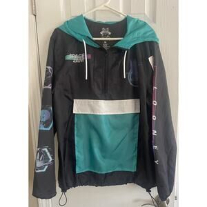 Space Jam Hooded Rain Jacket, Hooded, Pullover Style, B46